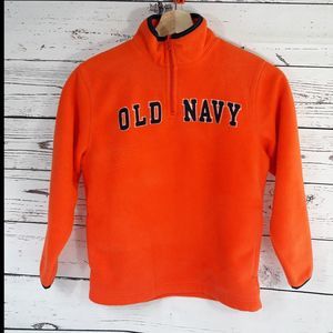 Old Navy Fleece  Sweater  Orange Small 6-7Y